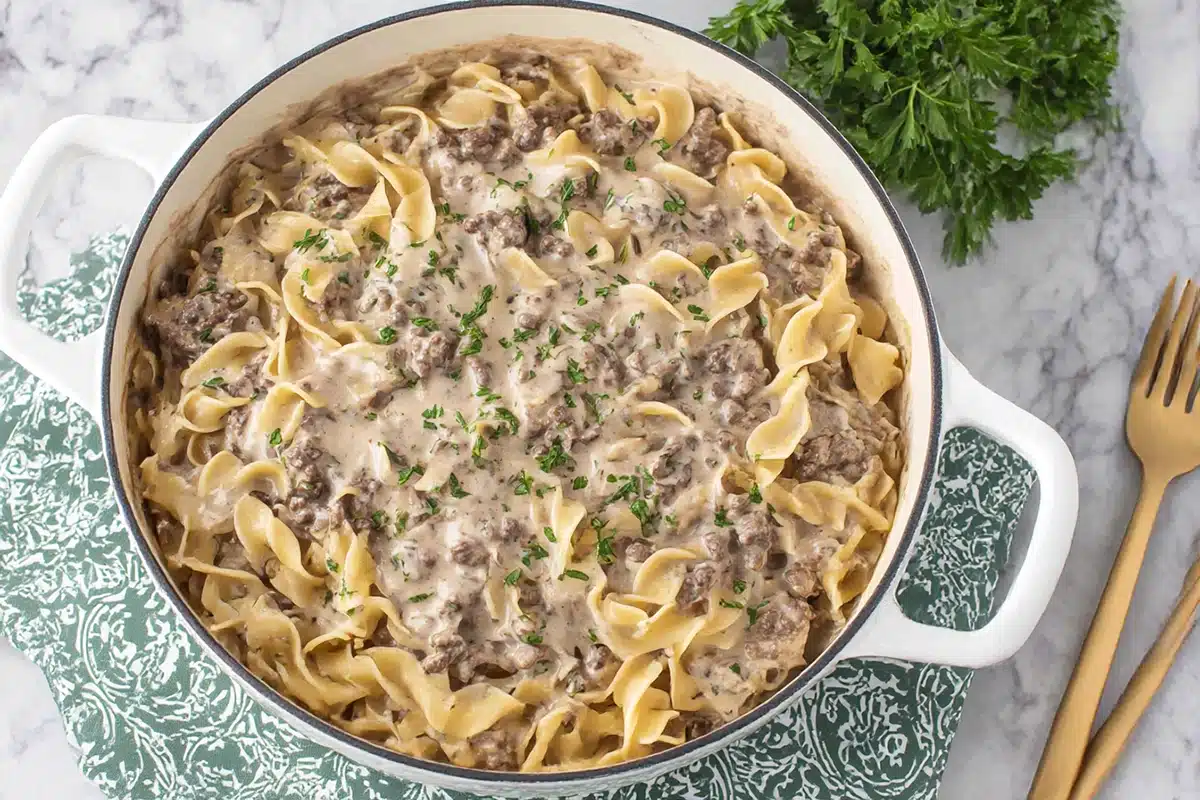 Ground Beef Stroganoff