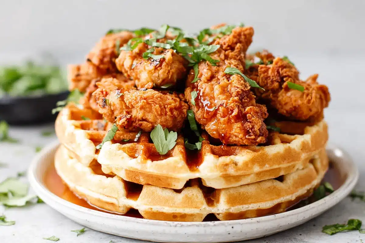 Southern Fried Chicken and Waffles