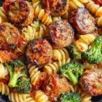 chicken sausage pasta meal prep