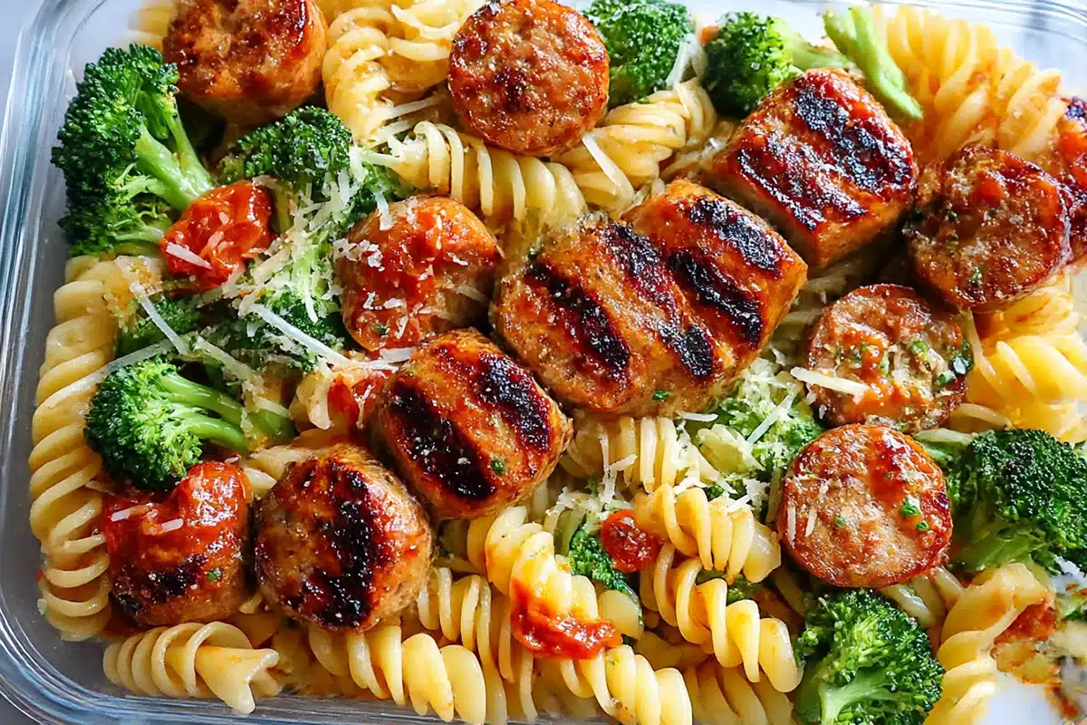 15-Minute Chicken Sausage Pasta Meal Prep Bowls for Busy Weeks 6 chicken sausage pasta meal prep.web