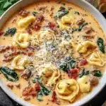 creamy tortellini soup