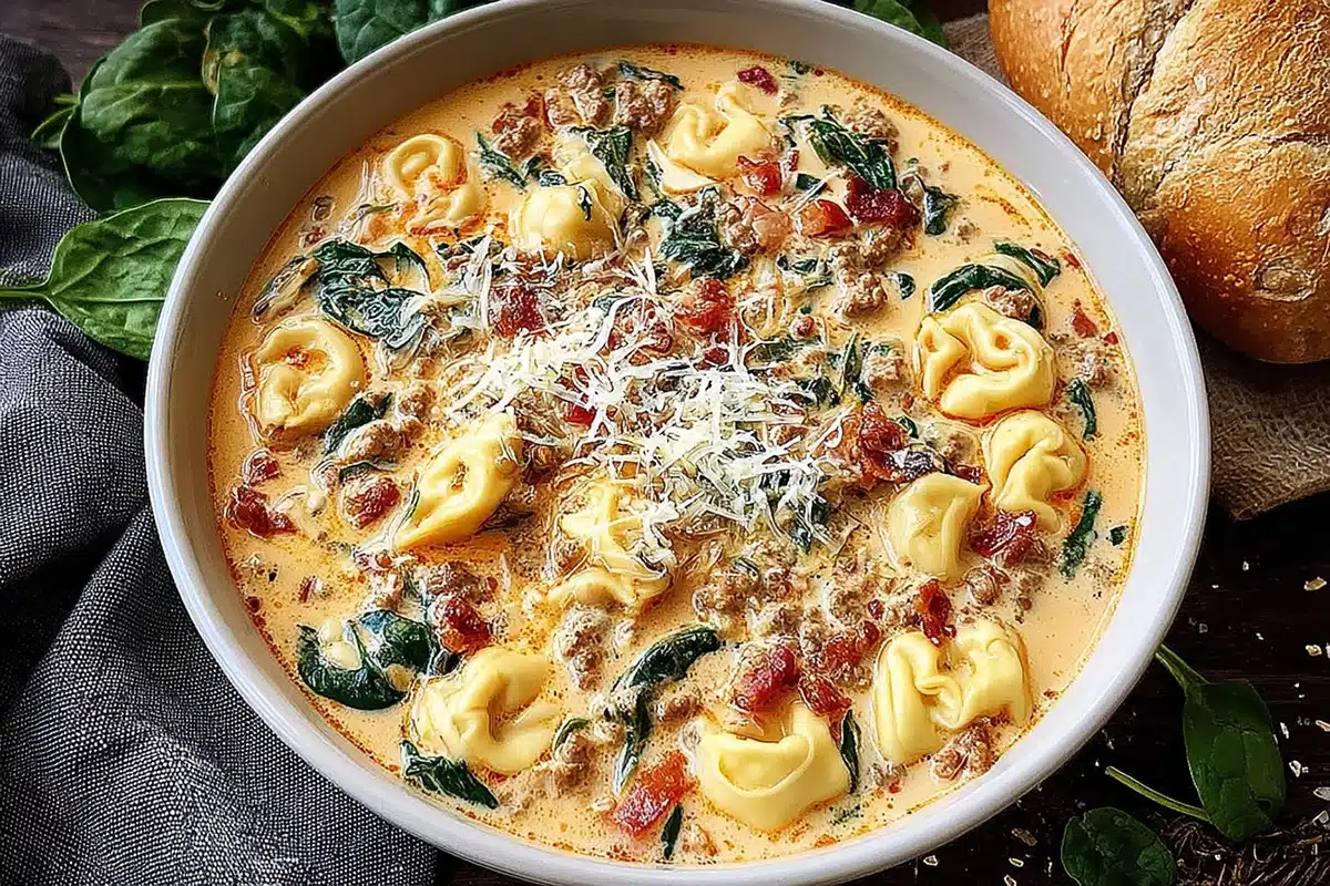 creamy tortellini soup