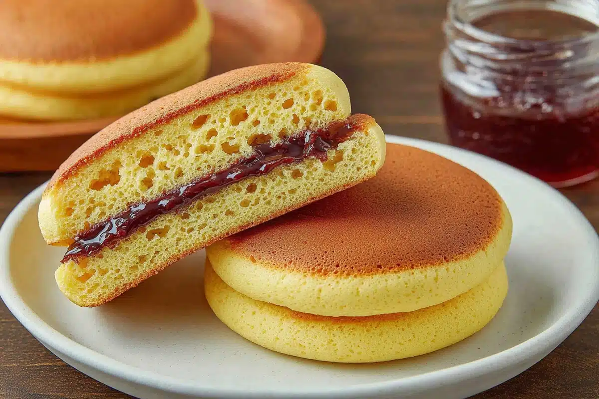 Japanese red bean pancake