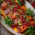 Christmas Salmon Recipe festive table