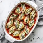 christmas stuffed shells recipe baked holiday dinner