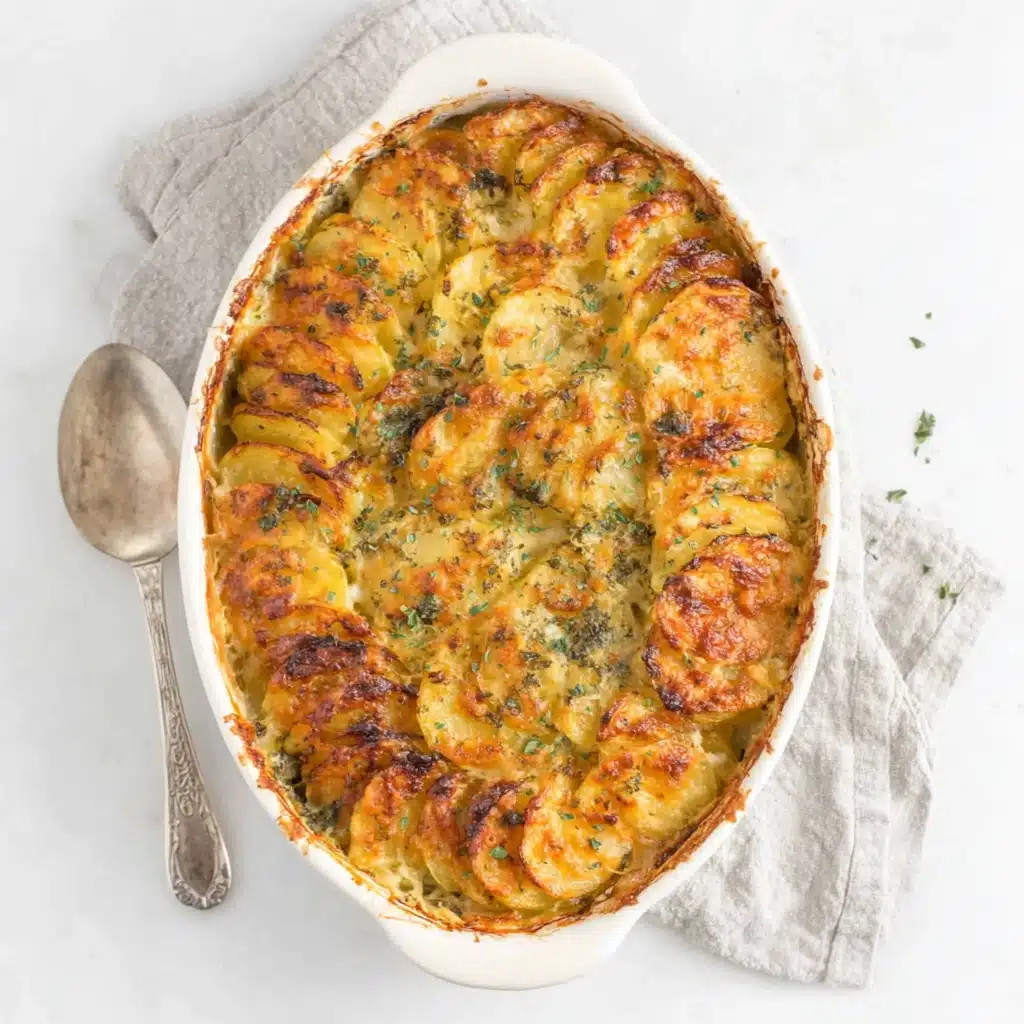 creamy scalloped potatoes recipe baked golden
