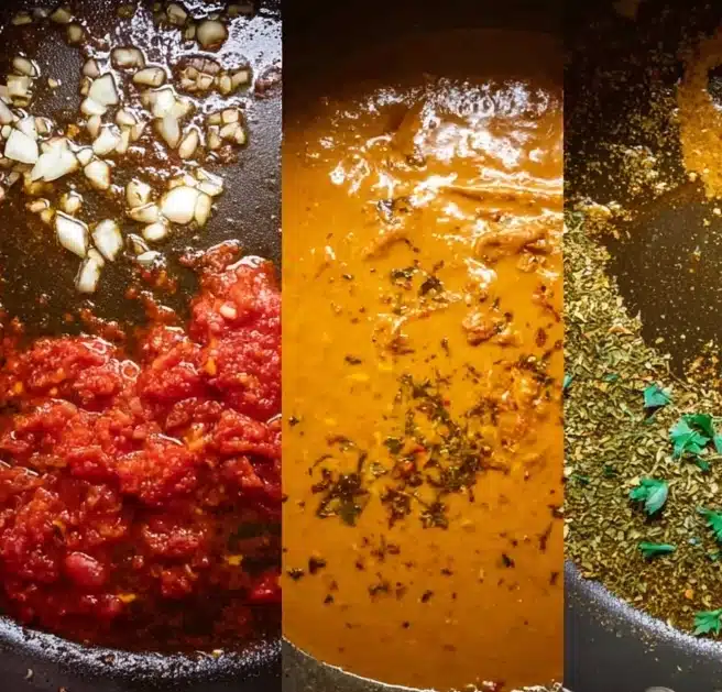 Stirring Gigi Pasta sauce