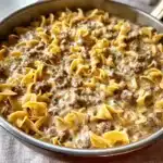 ground beef stroganoff recipe creamy noodles