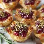 cranberry brie bites before baking