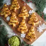 pesto puff pastry Christmas trees appetizer