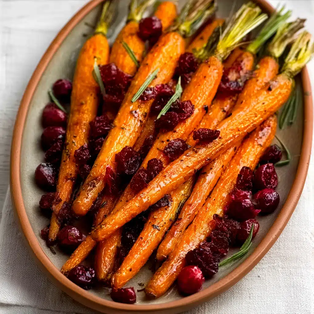 Maple Roasted Carrots with Cranberries: A Perfect Vegan Thanksgiving Side Dish 5 serving maple roasted carrots