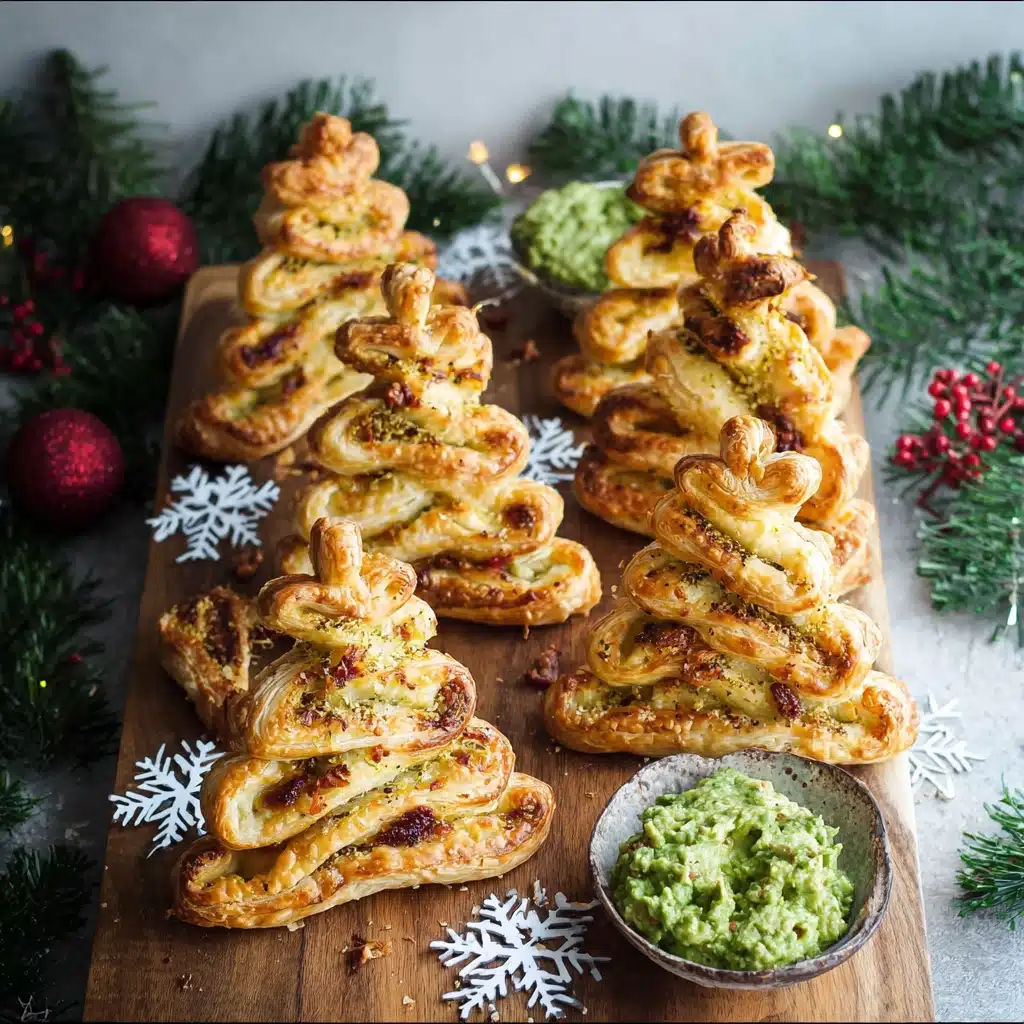Pesto Puff Pastry Christmas Trees: A Festive, Flaky Holiday Appetizer 5 serving puff pastry Christmas trees appetizer