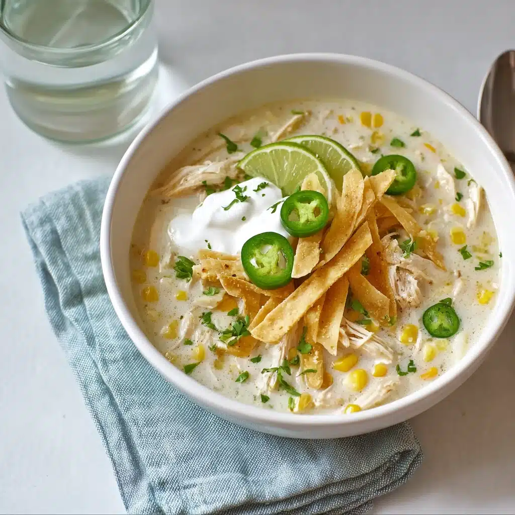 Crockpot White Chicken Chili Soup: A Comforting Slow Cooker Classic 5 serving bowl of white chicken chili crockpot