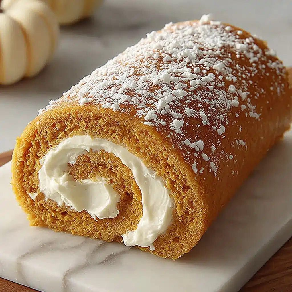 Pumpkin Spice Roll Cake: A Perfect Fall Dessert with Cream Cheese Filling 5 serving pumpkin spice roll cake