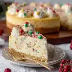 sugar cookie cheesecake holiday dessert