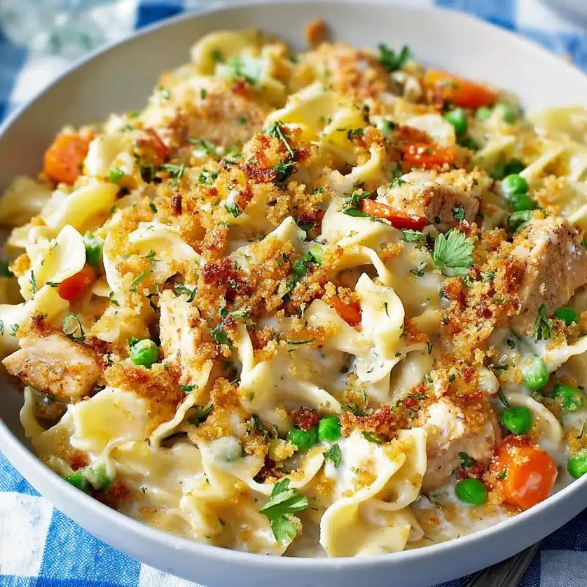 Creamy Chicken Pot Pie Noodles