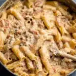 Creamy Rotel Pasta Ground Beef
