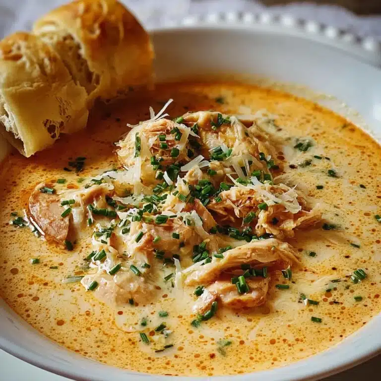 Crock Pot Creamy Chicken Parmesan Soup