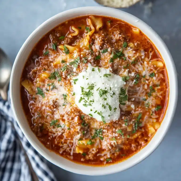 High Protein Lasagna Soup
