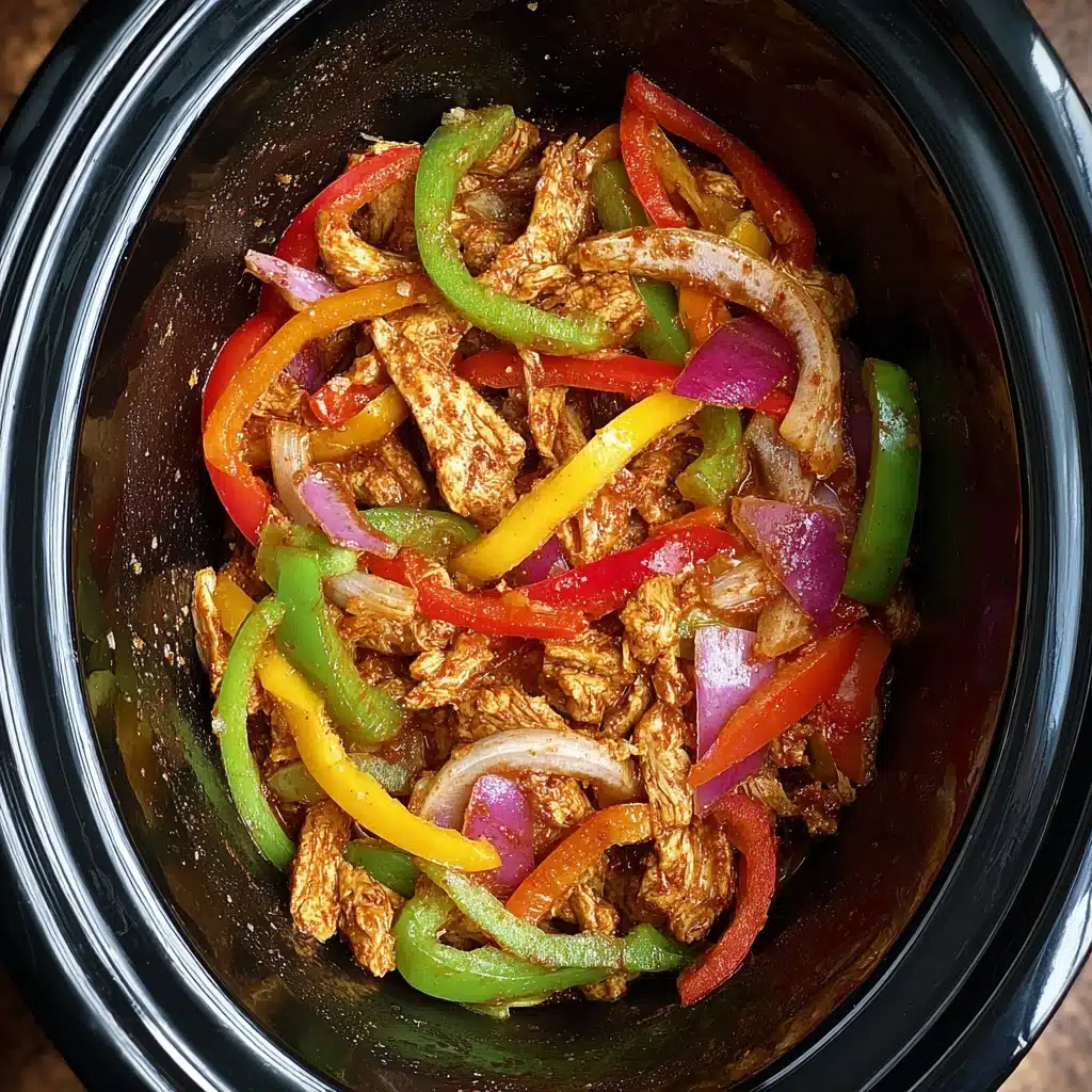 crockpot chicken fajitas Step