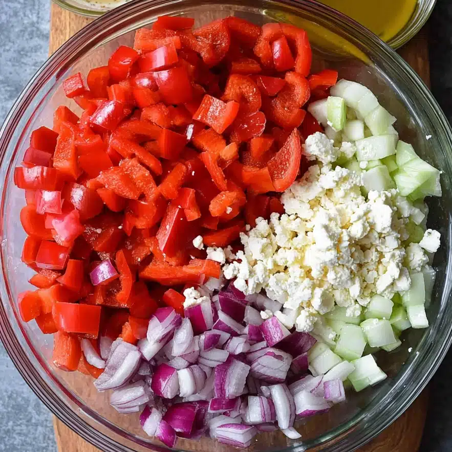 Greek Pasta Salad – A Simple, Flavor-Packed Mediterranean Delight 5 greek pasta salad Ingredients