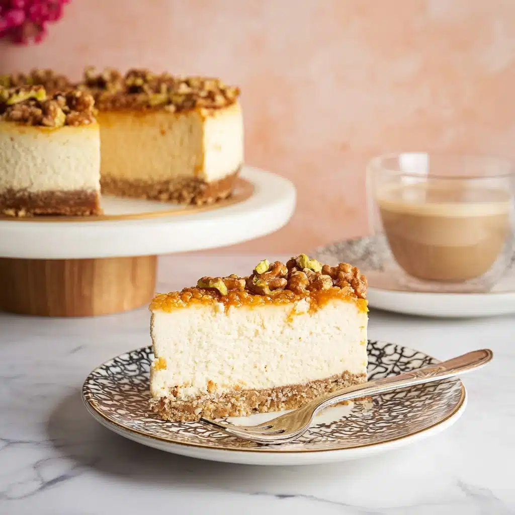 honey baklava cheesecake