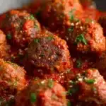 mozzarella stuffed meatballs