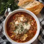 slow cooker lasagna soup