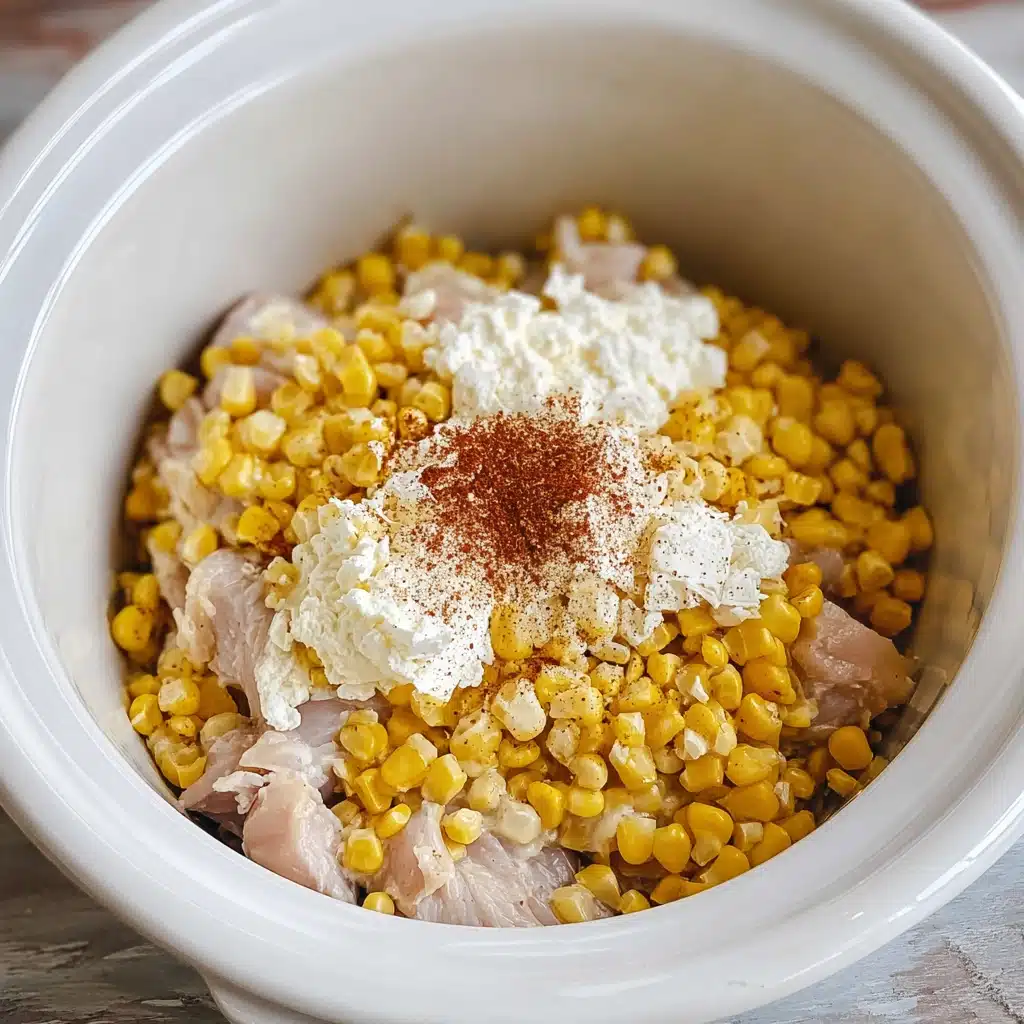 street corn chicken crockpot Step