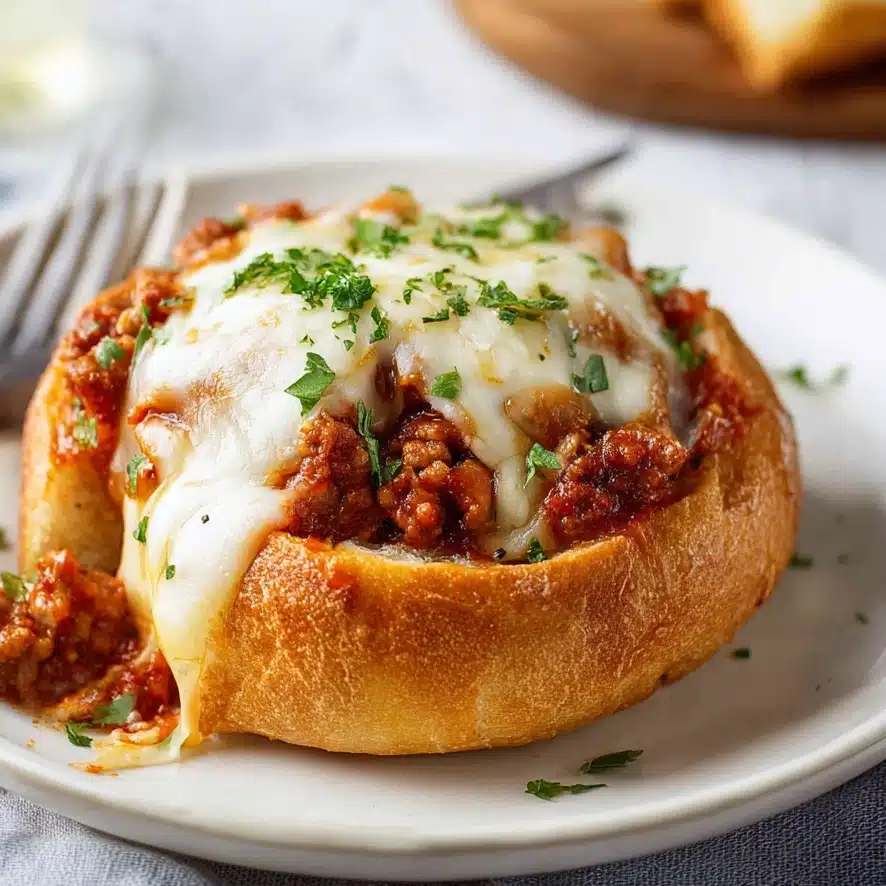 Bread Bowl Spaghetti