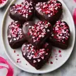 Chocolate Dipped Brownie Hearts