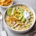 Creamy Crockpot White Chicken Chili