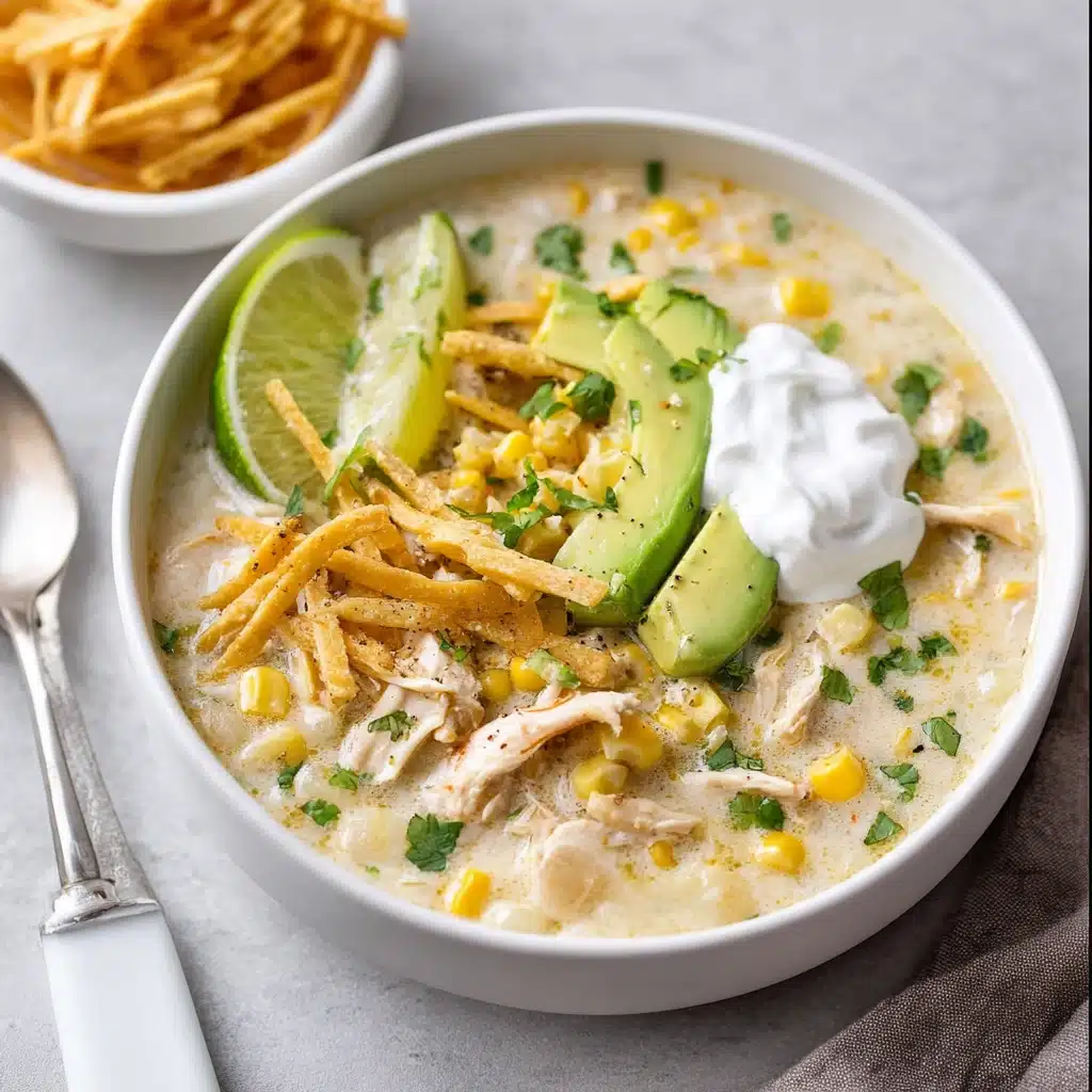 Creamy Crockpot White Chicken Chili