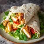 Crispy Chicken Wrap With Vegetables