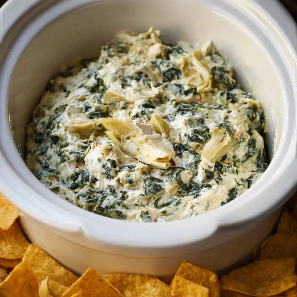 Crockpot Spinach Artichoke Dip for Easy Entertaining 4 Crockpot Spinach Artichoke Dip
