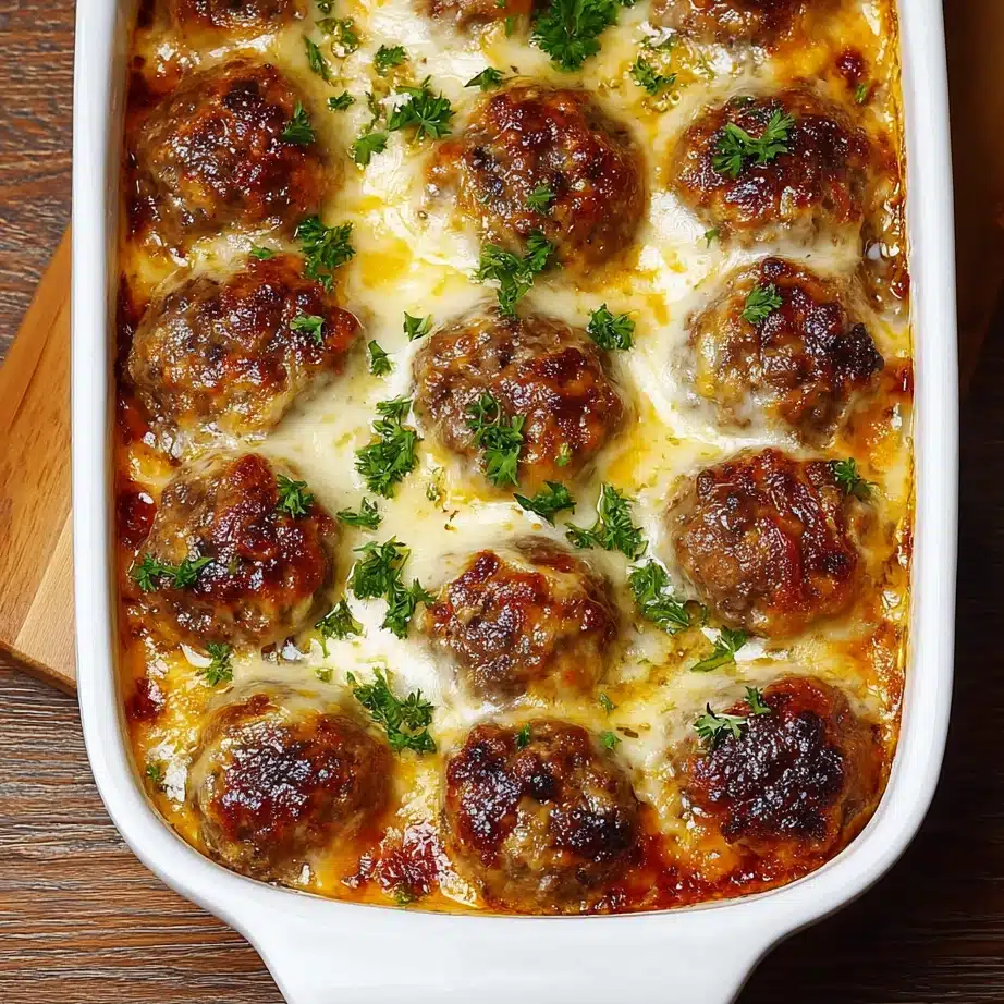 Dump-and-Bake Meatball Casserole
