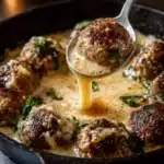 French Onion Meatballs