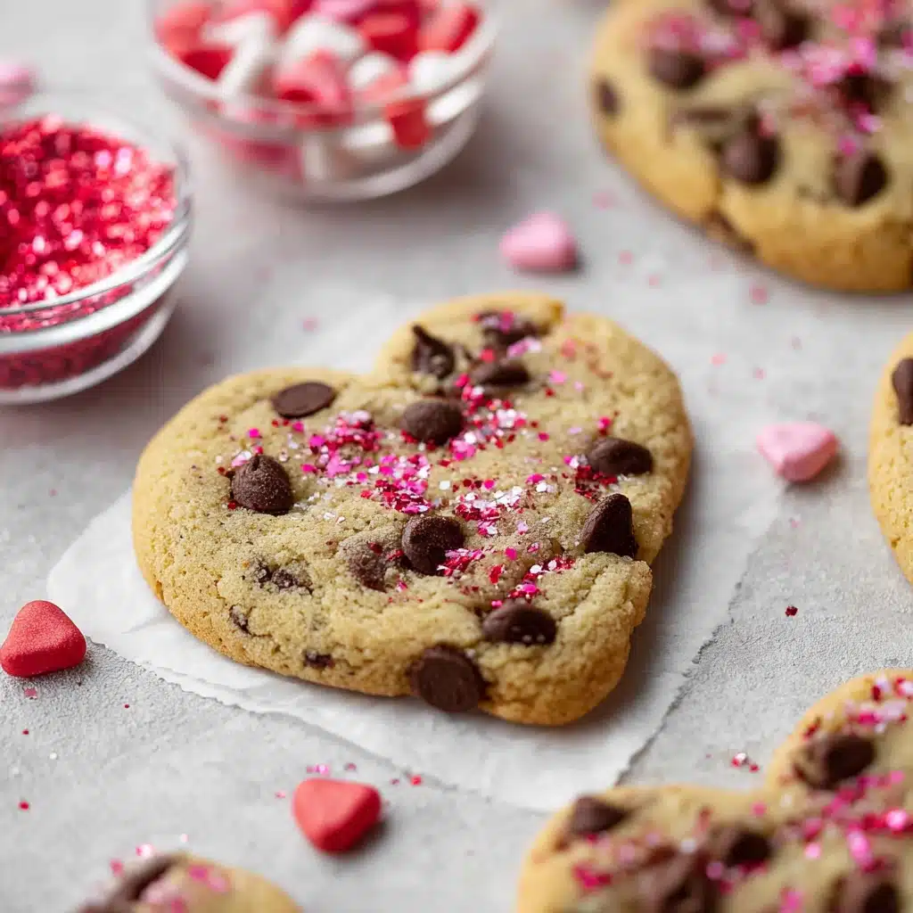 Heart-Shaped Chocolate Chip Cookies for Valentine’s Day 5 Heart-Shaped Chocolate Chip Cookies