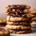 Nutella Stuffed Chocolate Chip Cookies