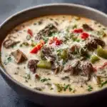 Philly Cheesesteak Soup