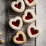 Strawberry Linzer Cookies