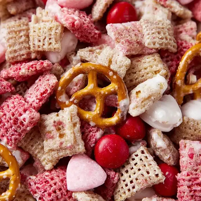 Strawberry Valentine Chex Mix