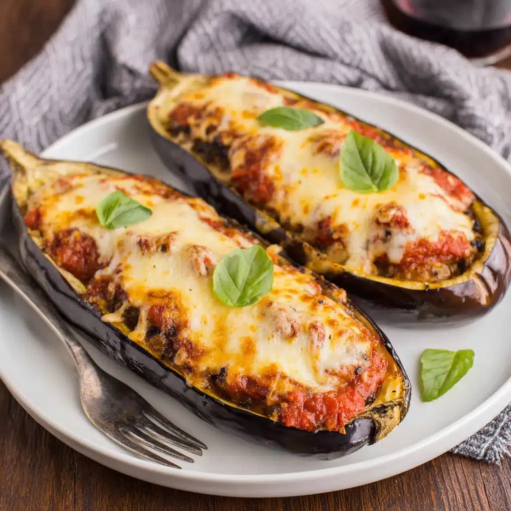 Baked Eggplant Boats