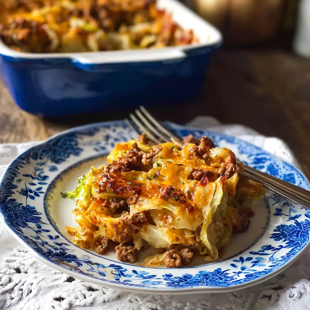 Cabbage Casserole with Ground Beef