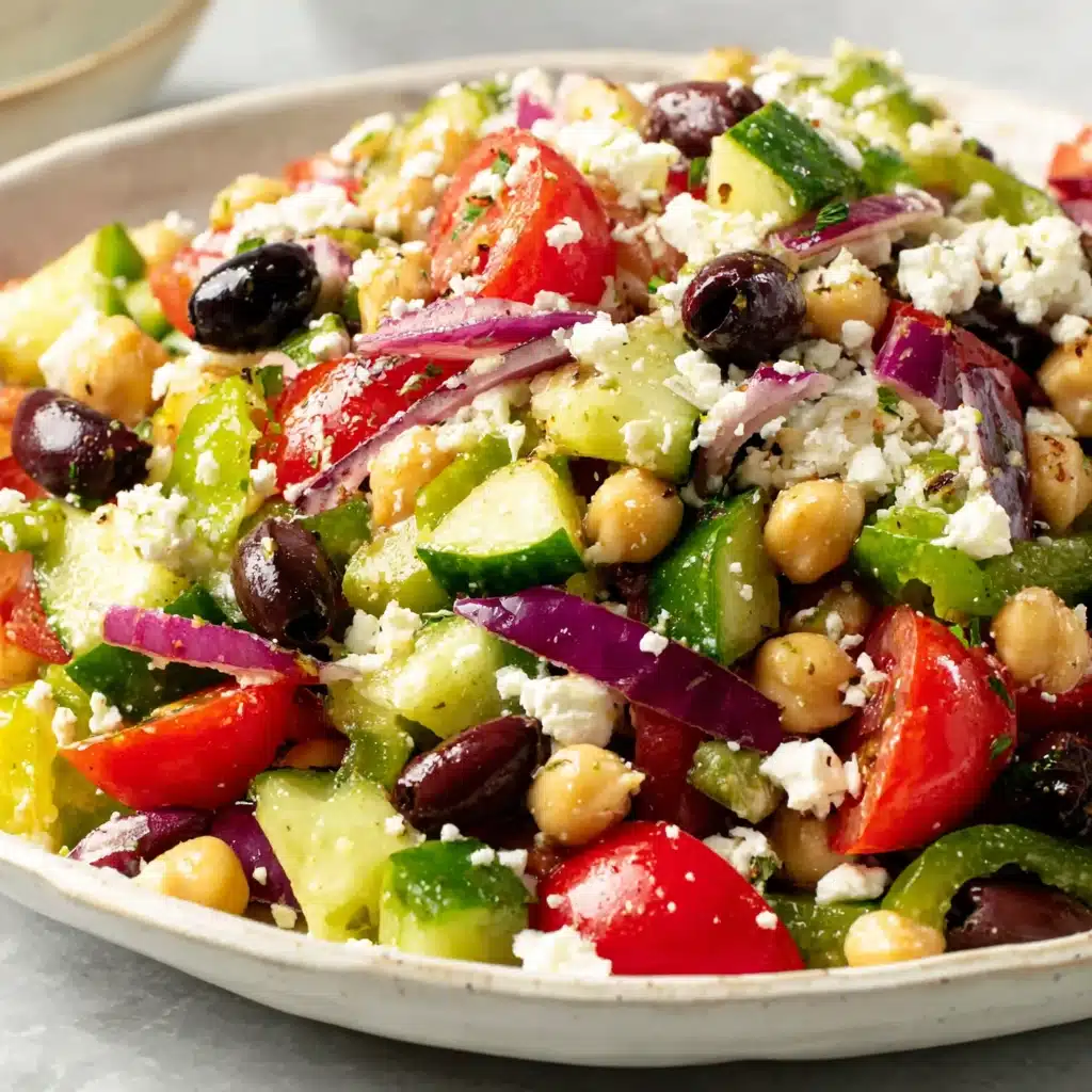 Chickpea Greek Salad