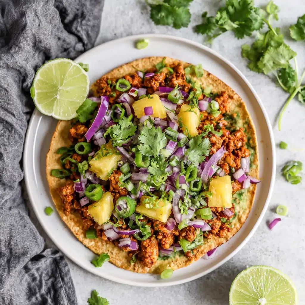 Chipotle Chicken Pineapple Tacos