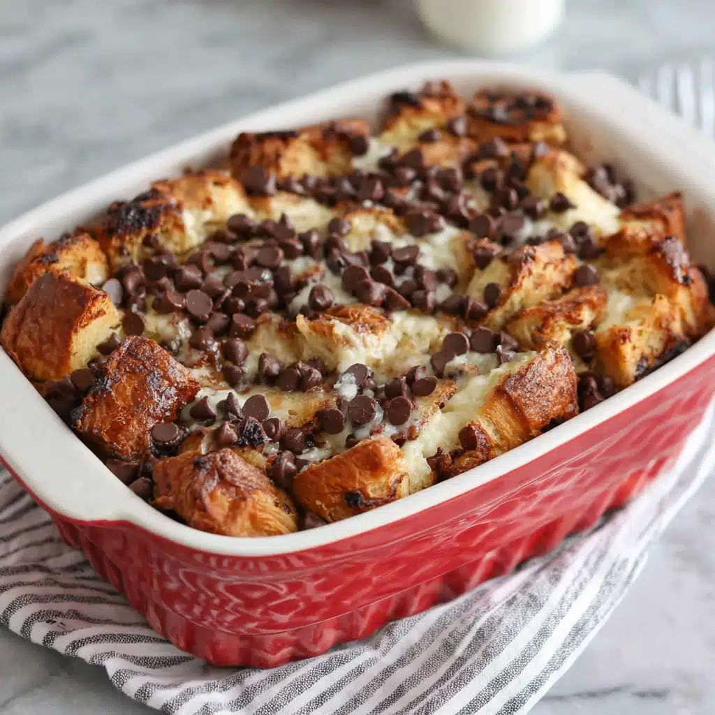 Chocolate Croissant Breakfast Bake