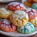Colorful Crinkle Cookies