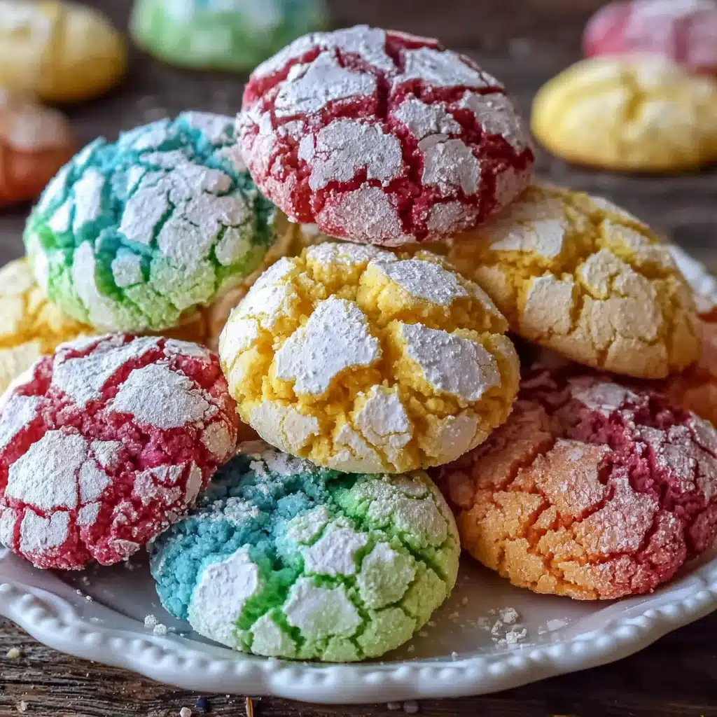 Colorful Crinkle Cookies