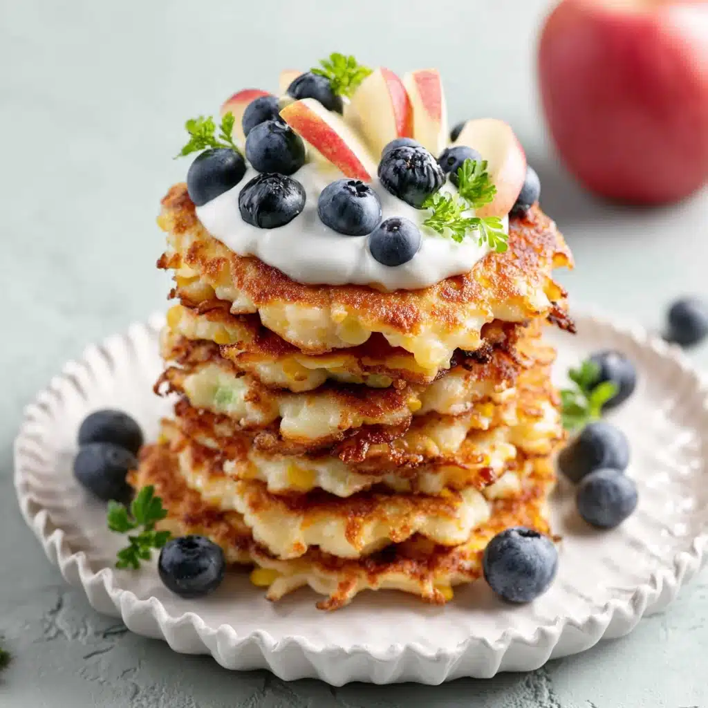 Cottage Cheese Apple Pancakes